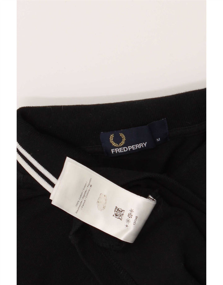 Polo da uomo Fred Perry in cotone nero medio