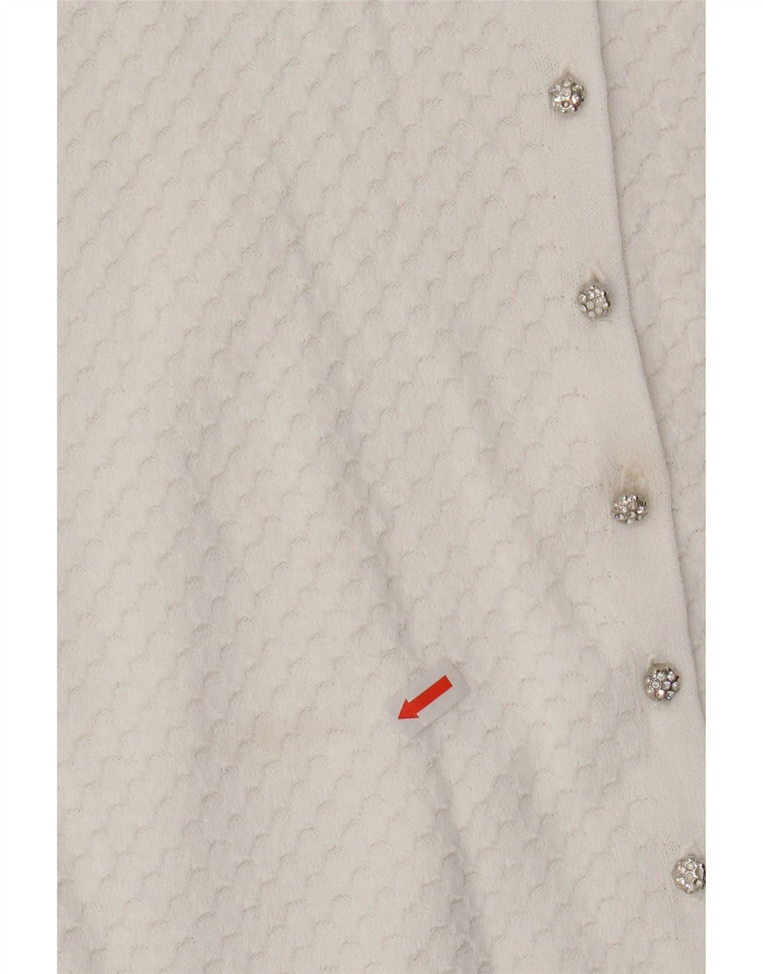 ZARA Womens Cardigan Sweater UK 14 Large White Viscose Vintage Zara and Second-Hand Zara from Messina Hembry 