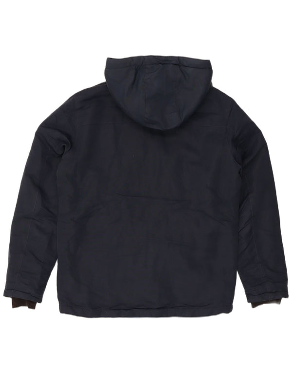 Jack & Jones Giacca imbottita con cappuccio da uomo UK 40 Large Blu Navy Moderno