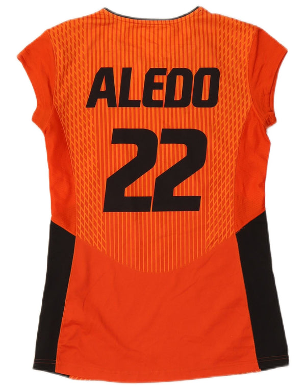 Adidas Climacool Graphic Top da donna manica lunga UK 10 Small Arancione