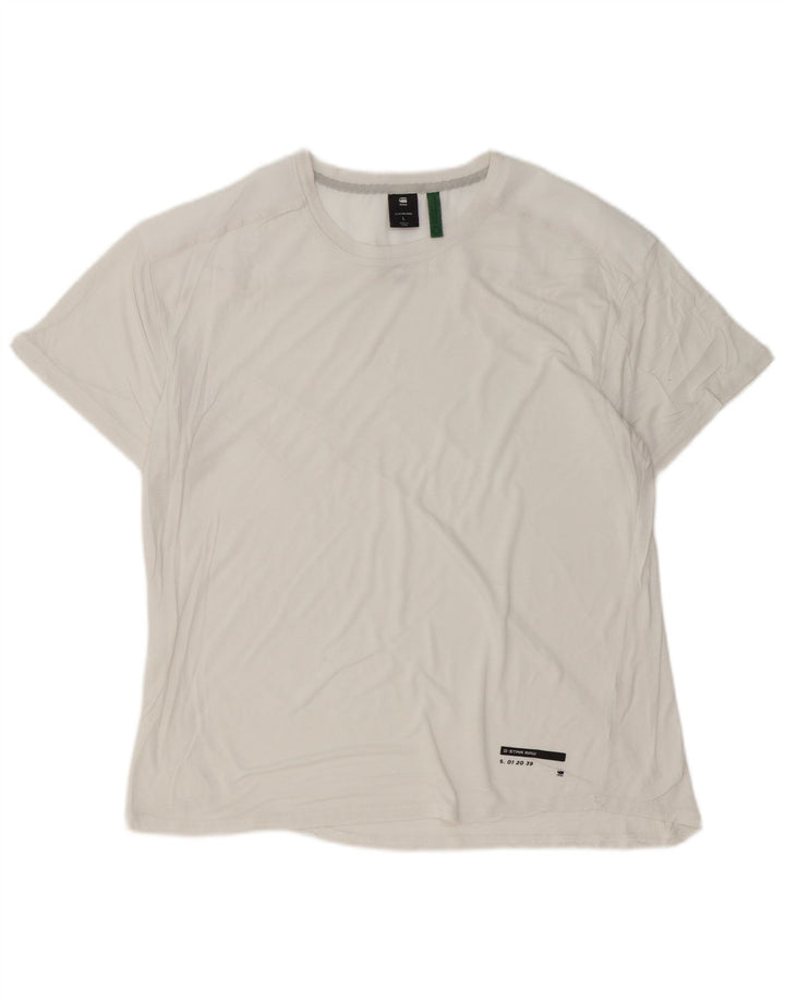 T-shirt da uomo G-Star Top grande bianca