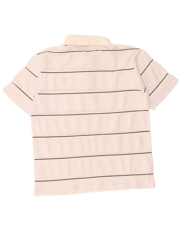 Polo Diadora Uomo Small Bianca a Righe