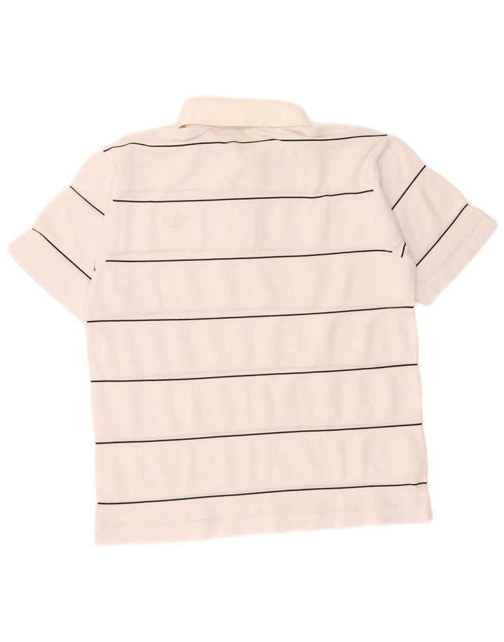 Polo Diadora Uomo Small Bianca a Righe