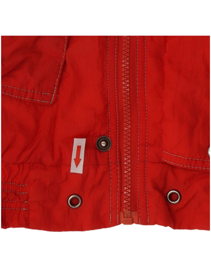 Giacca da sci con cappuccio per ragazzi K-Way 7-8 anni Rosso Colourblock in poliammide