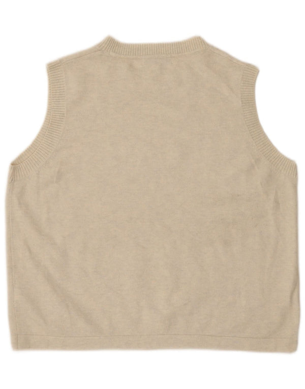 Canotta da donna Marks & Spencer UK 16 grande bianco sporco chiazzato