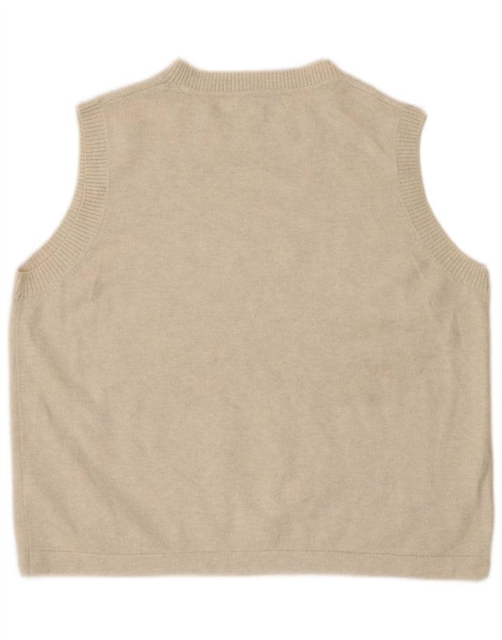 Canotta da donna Marks & Spencer UK 16 grande bianco sporco chiazzato