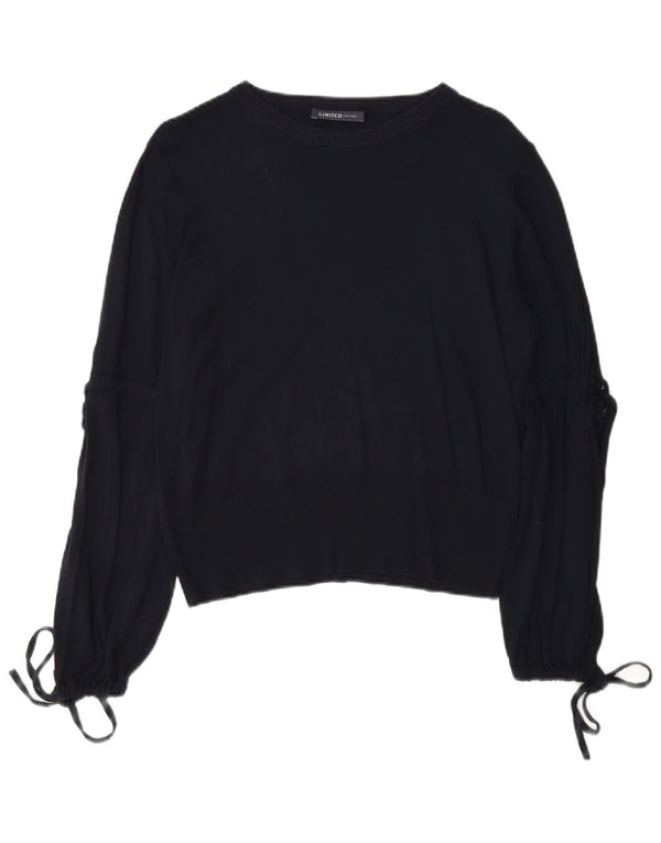 Maglione maglione con scollo a barca da donna Marks & Spencer UK 14 grande blu navy