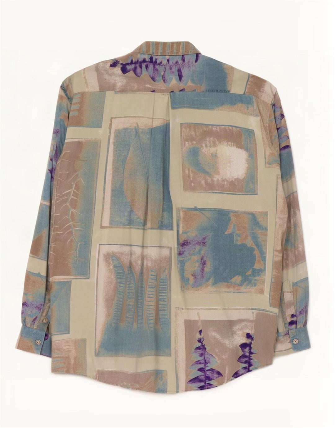 Camicia da uomo BOOGIE grande patchwork blu