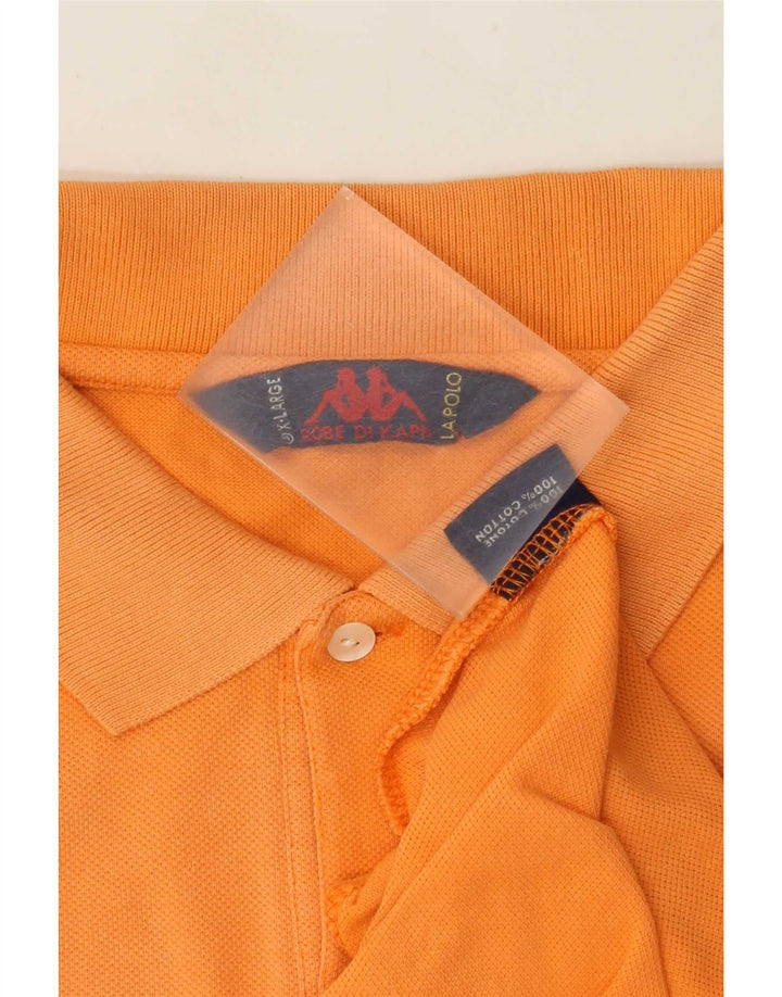 Polo Kappa Uomo XL Cotone Arancione