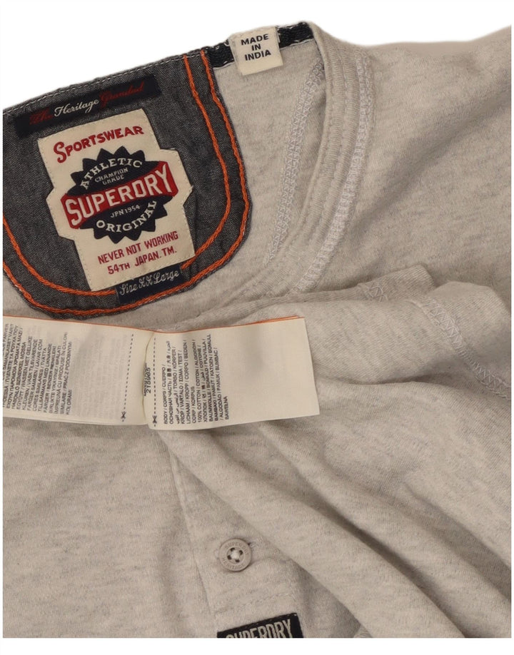T-shirt da uomo Superdry Top 2XL in cotone grigio
