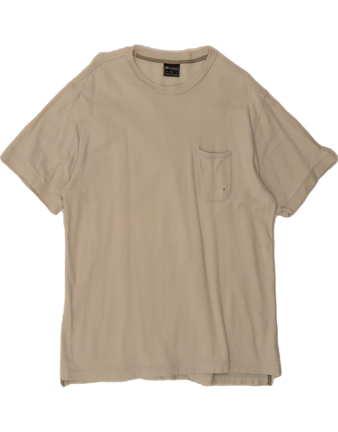 CHAMPION Mens T-Shirt Top 2XL Off White Cotton Vintage Champion and Second-Hand Champion from Messina Hembry 