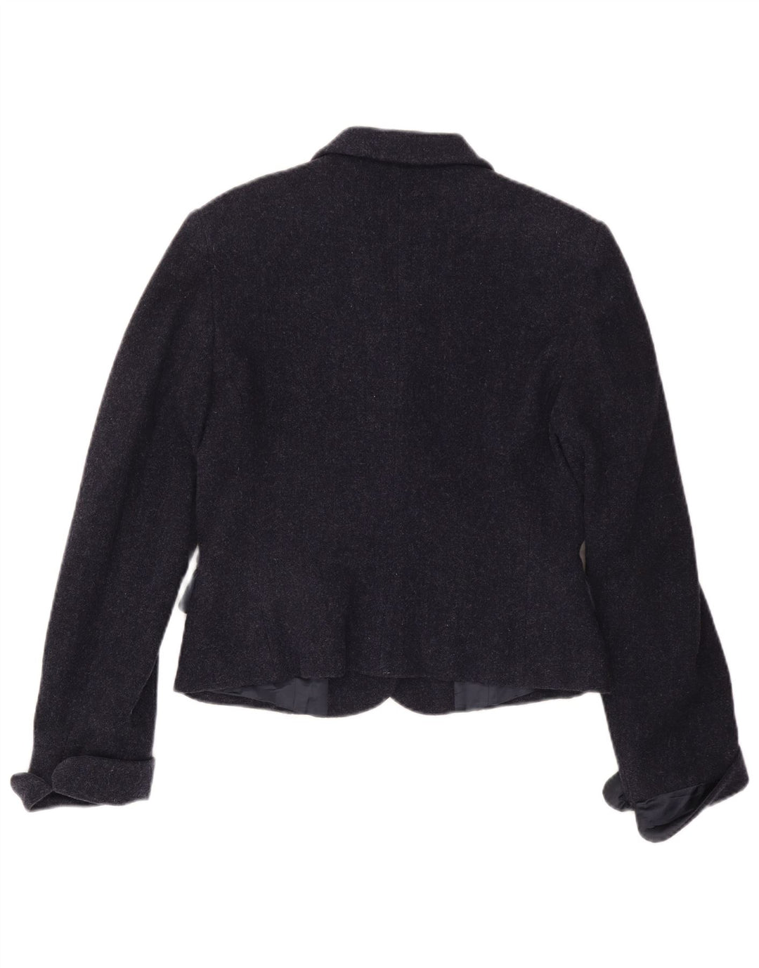 MAX & CO. Giacca blazer da donna a 3 bottoni IT 46 Large in lana blu navy