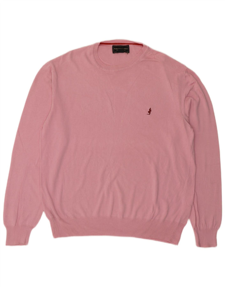 Maglione maglione girocollo da uomo Marlboro Classics 2XL cotone rosa