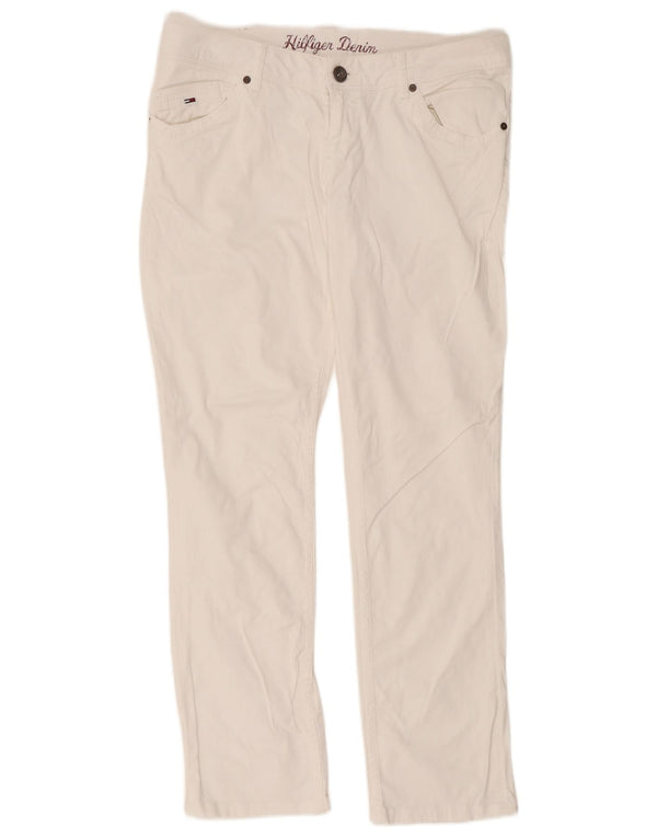 Jeans slim da uomo Tommy Hilfiger W34 L34 cotone bianco