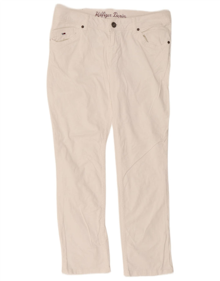 Jeans slim da uomo Tommy Hilfiger W34 L34 cotone bianco