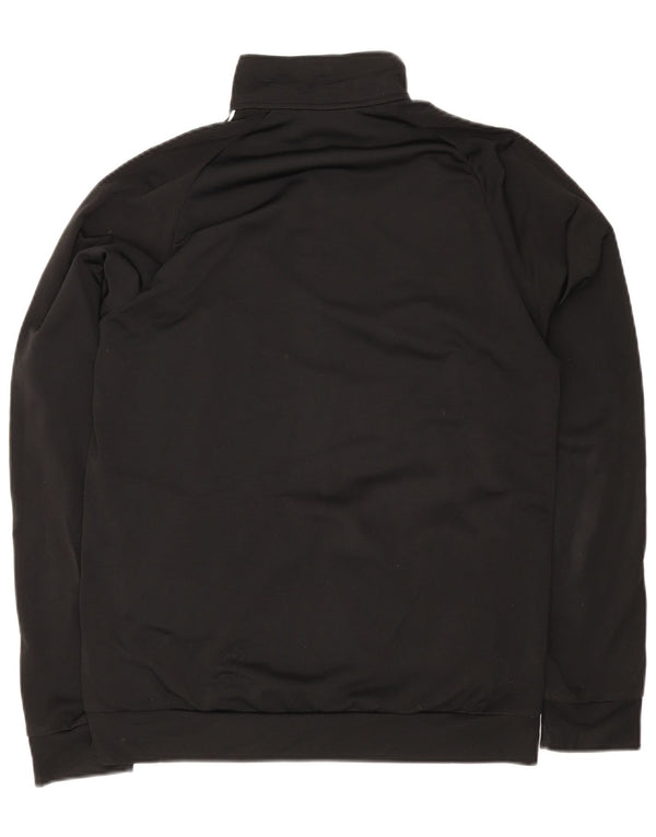 Adidas Mens Tracksuit Top Jacket Large Black Polyester