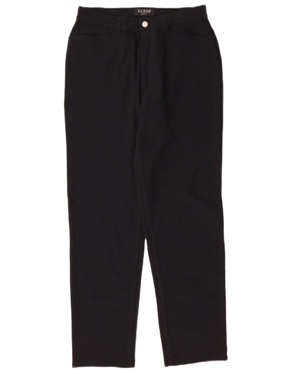 Pantaloni GUESS Uomo Dritti in Velluto a Coste W33 L30 Nero Poliammide