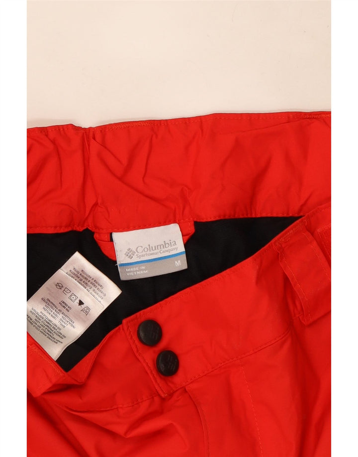 Pantaloni da sci Columbia Omni-Shield da uomo in nylon color block rosso medio