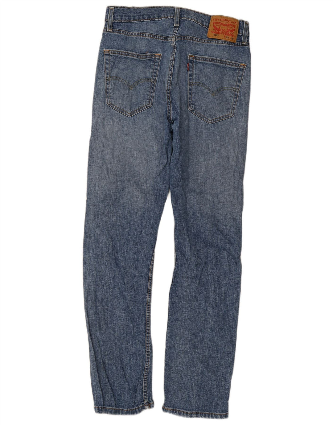 Levi's Uomo 527 Jeans Bootcut Slim W32 L32 Cotone Blu