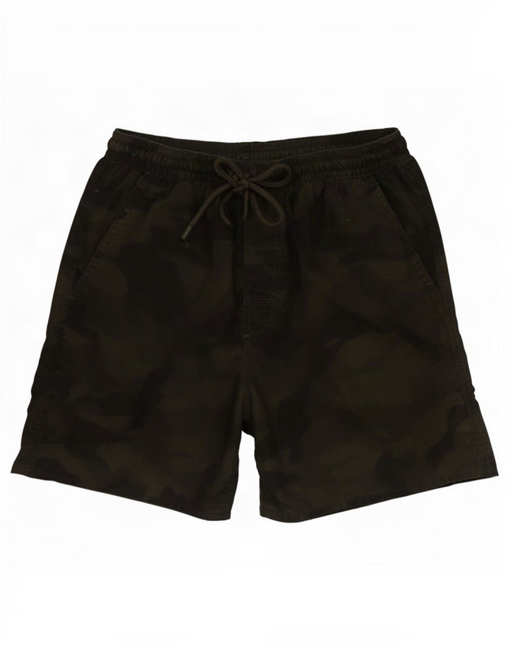 Pantaloncini da bagno da uomo French Connection piccoli in poliestere mimetico verde