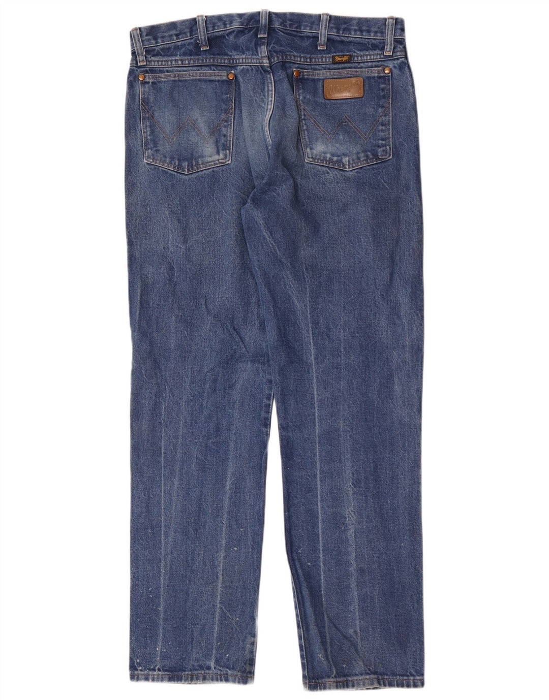 Jeans dritti da uomo Wrangler W36 L32 cotone blu