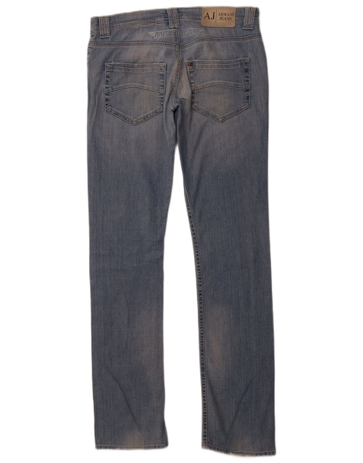 Jeans slim da donna ARMANI W30 L33 cotone blu