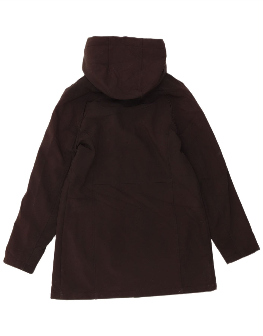 CALVIN KLEIN Giacca a vento con cappuccio da donna UK 14 Medium Nero Poliestere