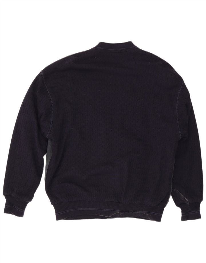 Maglione cardigan da uomo WESTBURY XL Acrilico color block blu navy