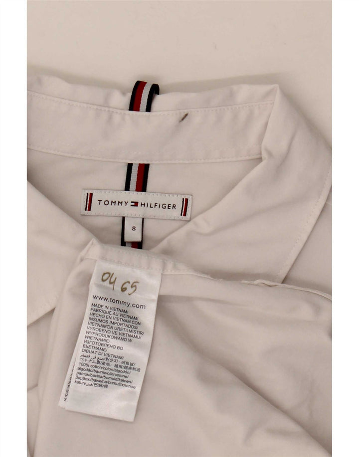 Camicia da donna Tommy Hilfiger US 8 cotone bianco medio