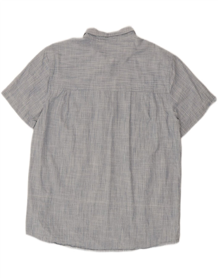 Camicia a maniche corte da uomo Mountain Warehouse XL in cotone blu
