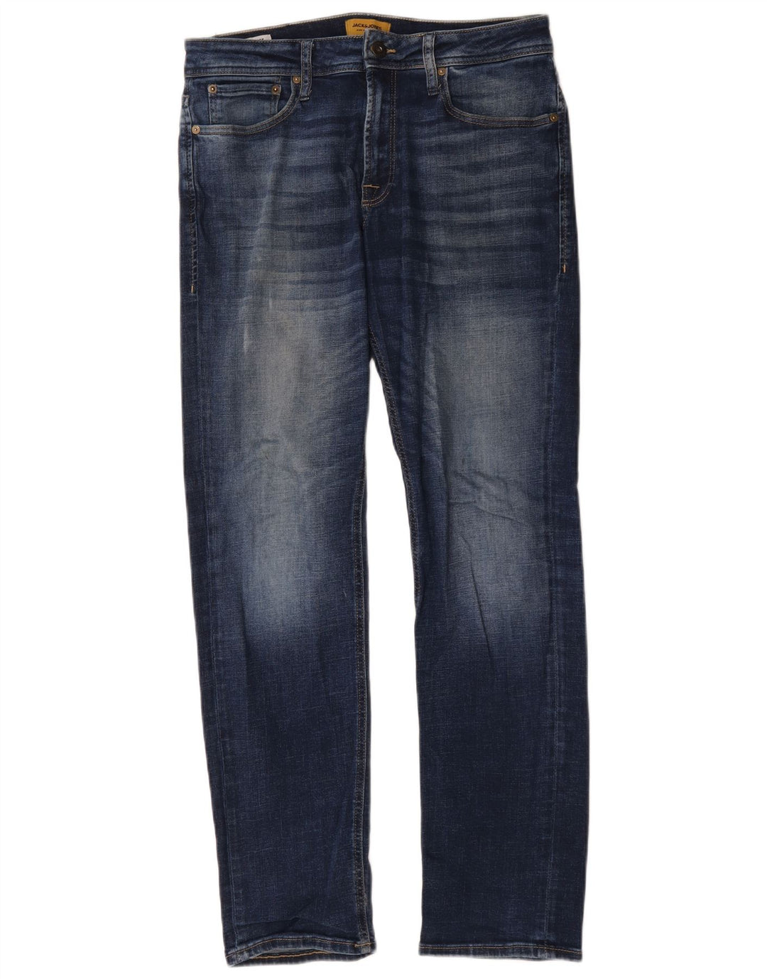 Jeans dritti da uomo Jack & Jones W32 L32 cotone blu