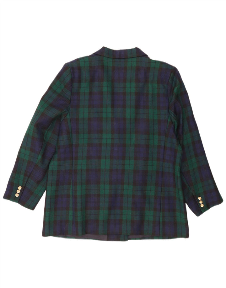 Giacca blazer doppiopetto da uomo Marks & Spencer UK 44 2XL verde a quadri