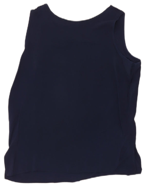 Canotta vintage da donna IT 46 grande blu navy