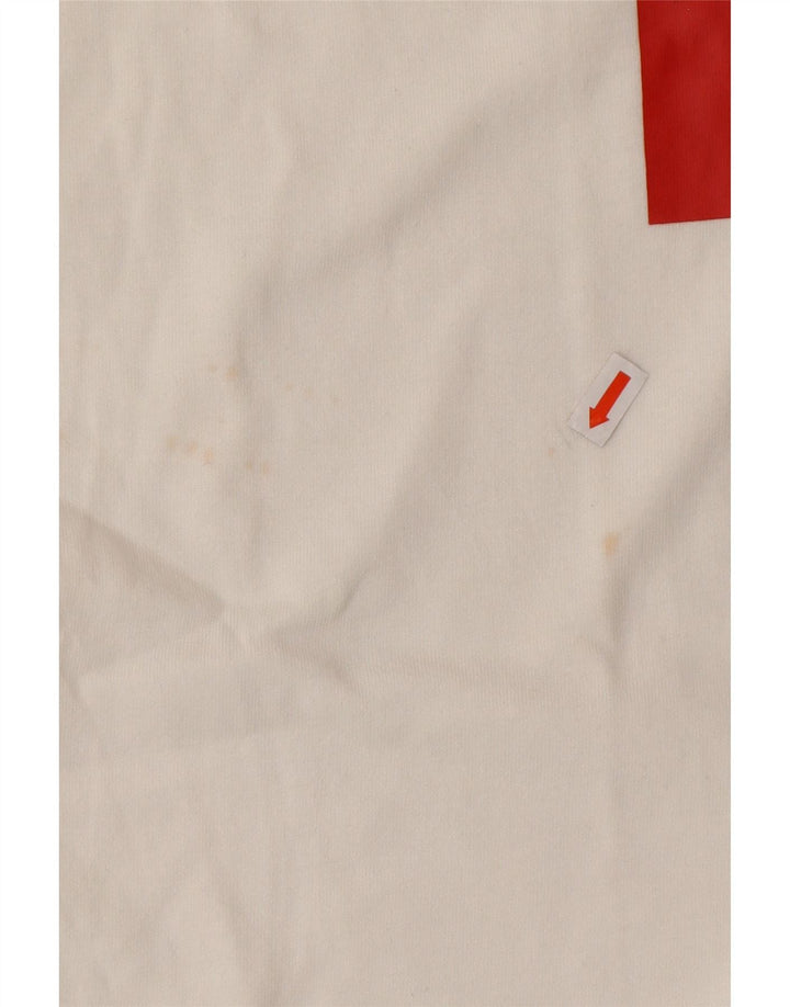 T-shirt grafica da uomo NIKE Top in cotone bianco medio