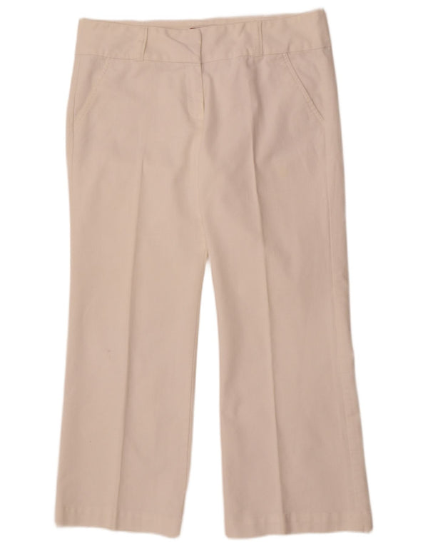 Pantaloni chino dritti da donna Monsoon UK 16 Large W36 L29 Cotone bianco