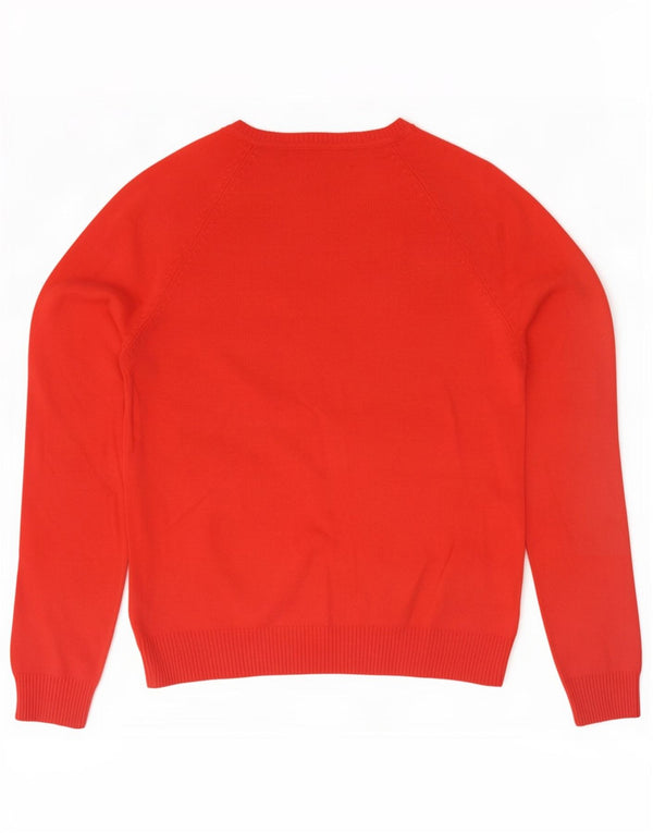 Maglione con scollo a V da donna Zara UK 10 piccolo rosso