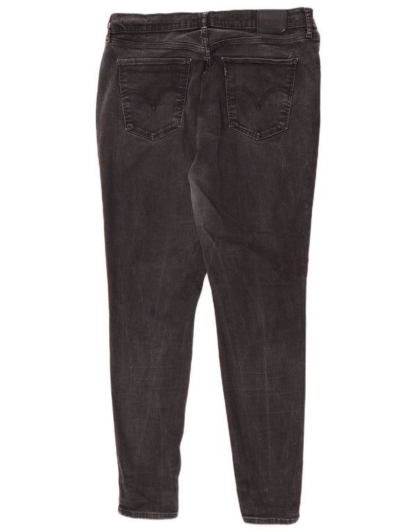 Levi's Womens Mile High High Rise Skinny Jeans US 18 2XL W36 L30 Black
