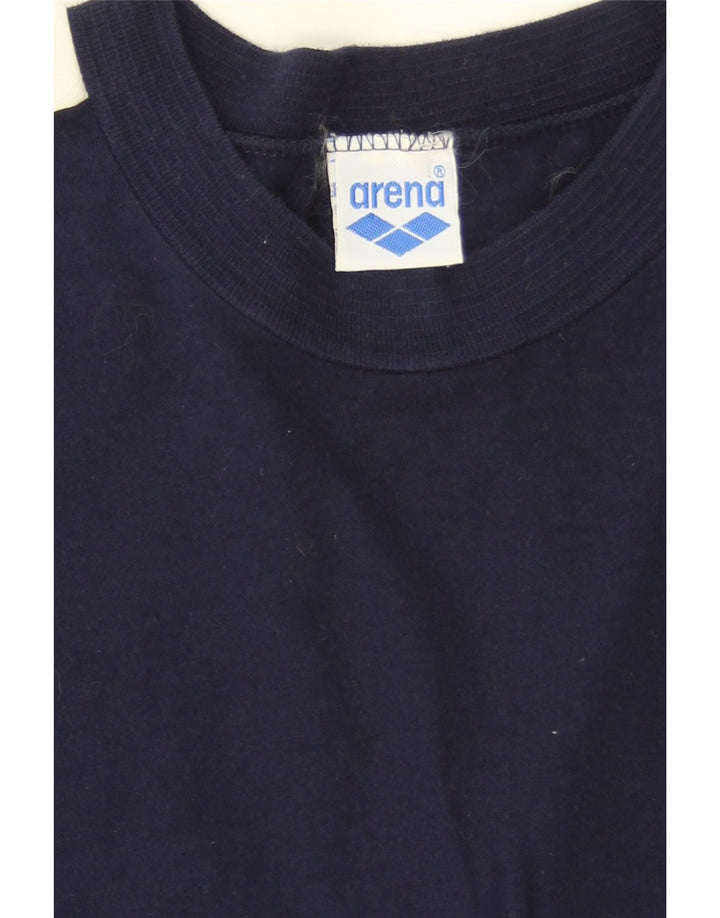 T-shirt grafica da uomo Arena Top Small blu navy color block