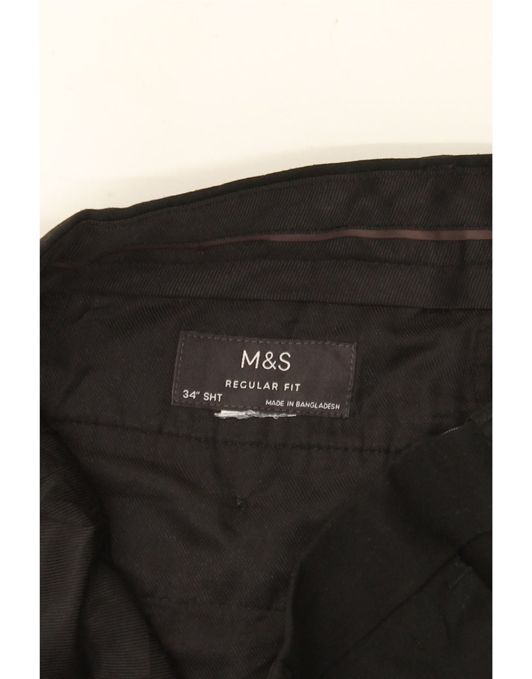 Pantaloni chino vestibilità regolare da uomo MARKS & SPENCER W34 L28 neri