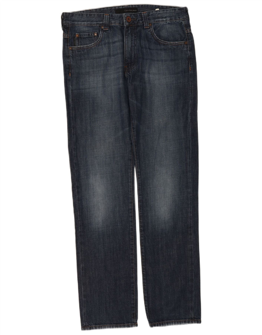 Jeans slim da uomo Calvin Klein W32 L34 cotone blu