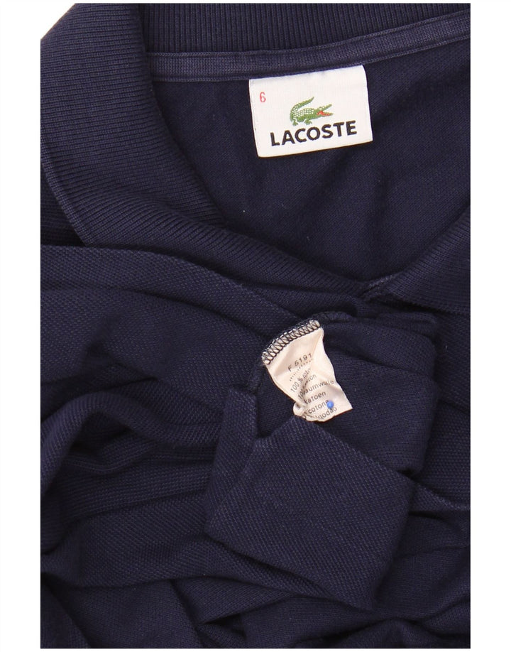 Polo da uomo LACOSTE taglia 6 XL in cotone blu navy