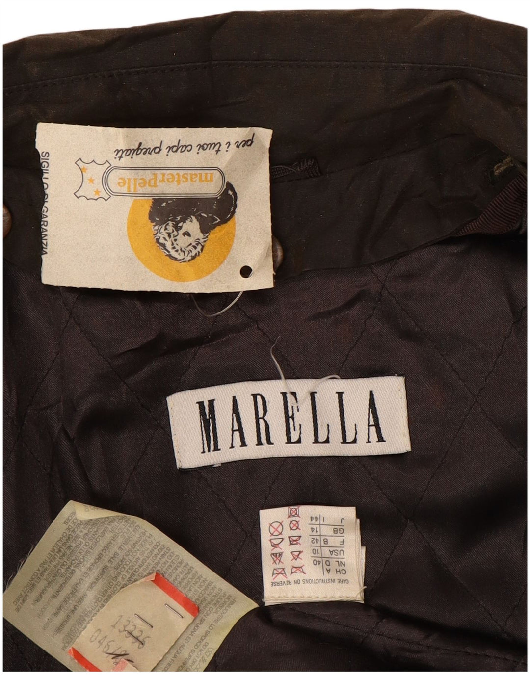 MARELLA Womens Waxed Cotton Jacket UK 14 Large Khaki Cotton