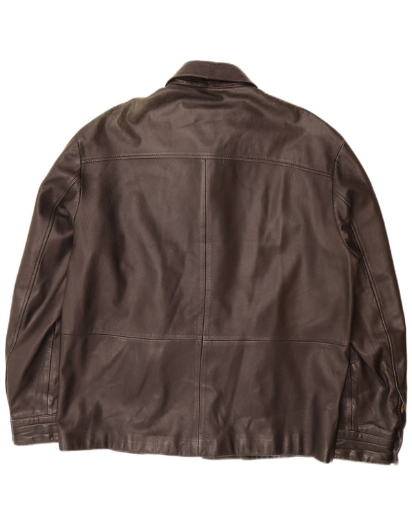 Giacca in pelle da uomo Joop IT 54 2XL Pelle nera