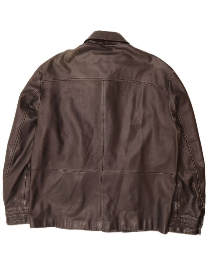 Giacca in pelle da uomo Joop IT 54 2XL Pelle nera