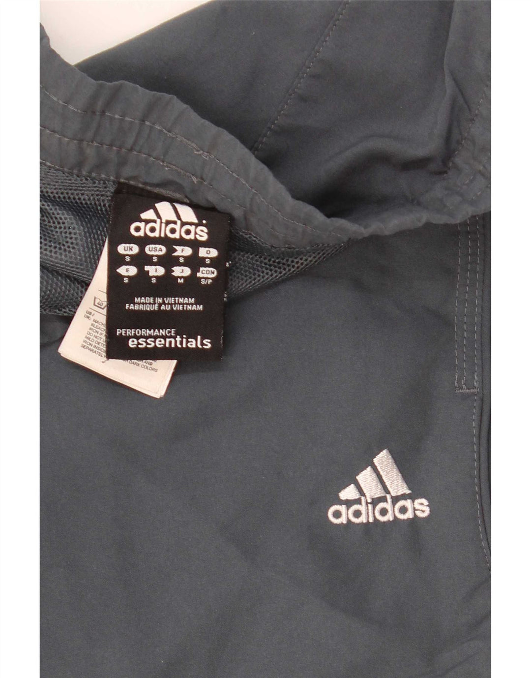 Pantaloncini sportivi Adidas Climacool da uomo piccoli in poliestere color block grigio