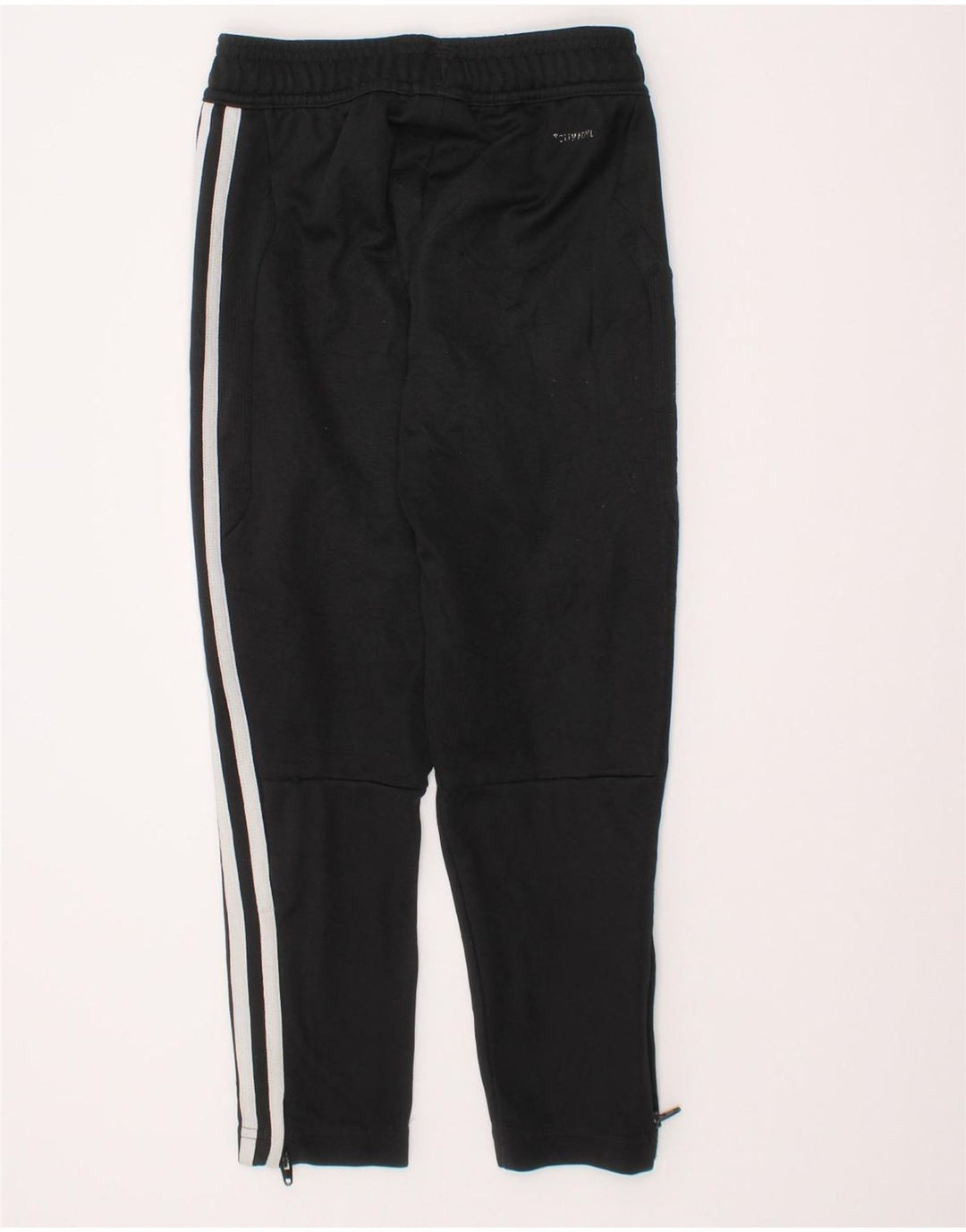 Pantaloni della tuta ADIDAS per ragazze Climalite 5-6 anni in poliestere nero