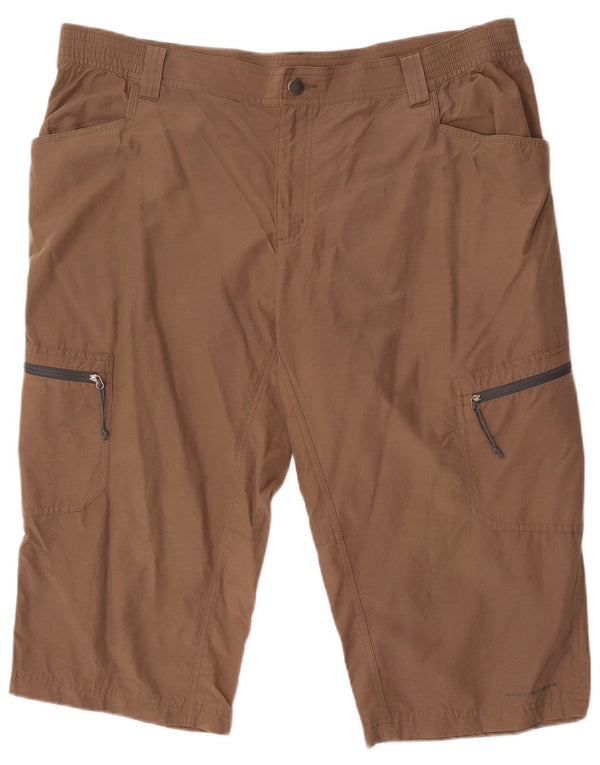 Pantaloncini cargo Columbia da uomo in titanio XL W40 cotone marrone