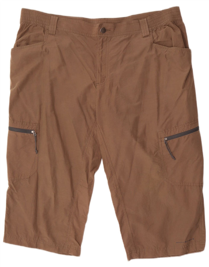 Pantaloncini cargo Columbia da uomo in titanio XL W40 cotone marrone