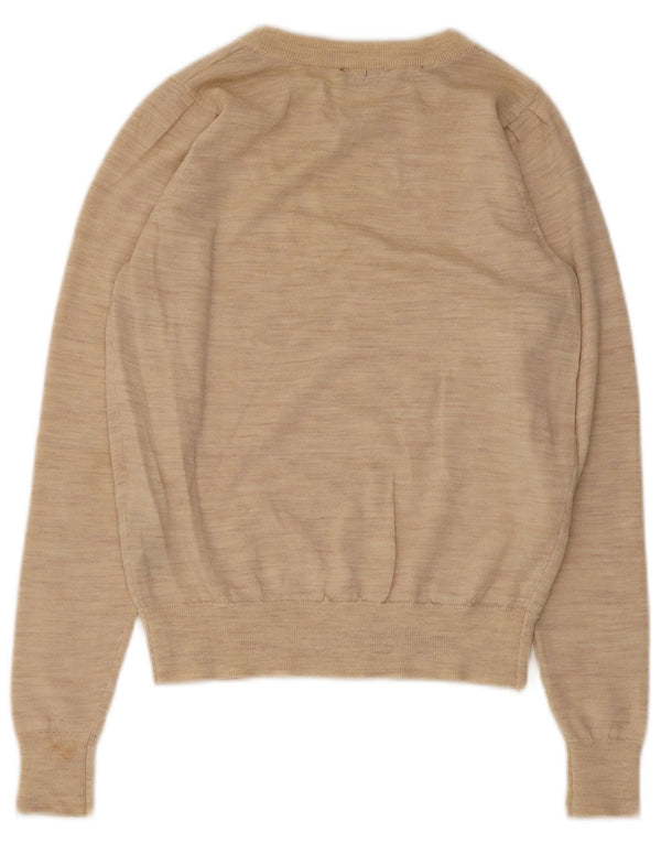 Selected Femme Donna Maglione con scollo a barca Maglione UK 6 XS Beige Lana