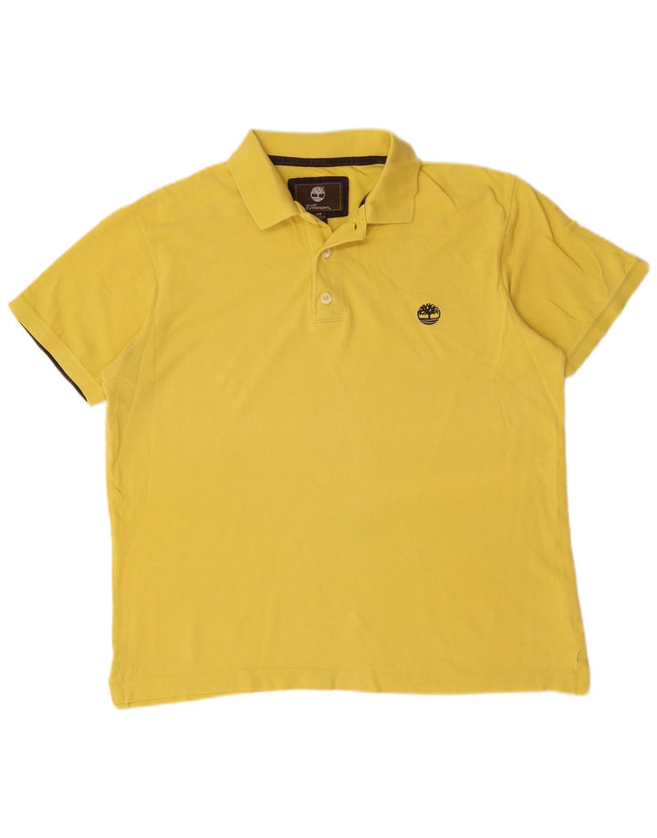Polo Timberland da uomo Earthkeepers grande in cotone giallo